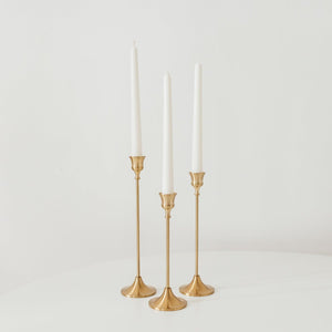 Gold Candle Holders (Set of 3) - Mira Singapore